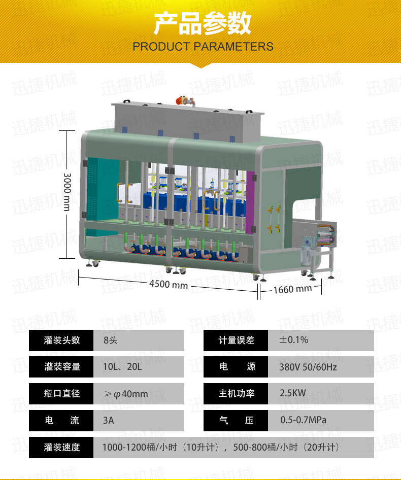 六頭柱塞式潤滑油灌裝機